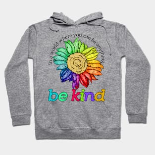 be kind In a world where you can be anything Hoodie